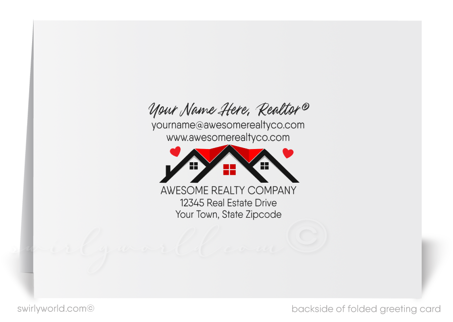 "Home is Where the Heart Is" Valentine's Day Greeting Cards for Realtors®
