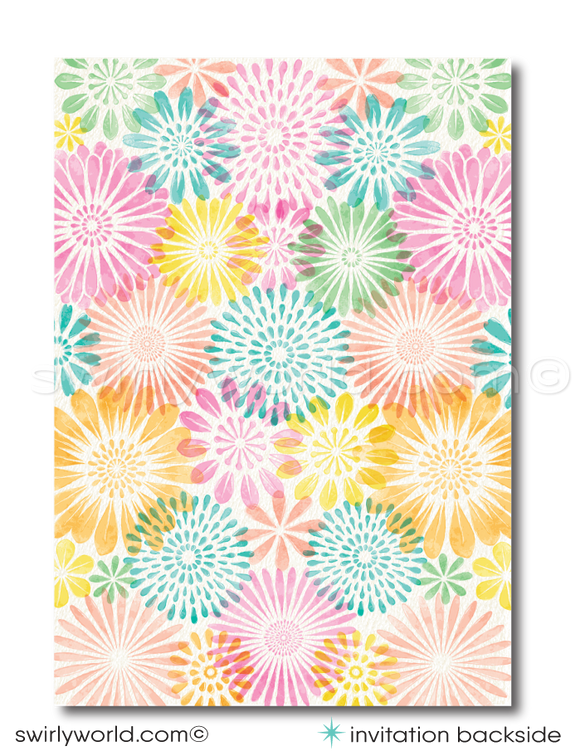 Discover our digital downloadable First Holy Communion invitation and thank you card set, perfect for your special celebration. This vintage Spring-themed design features elegant watercolor flowers and whimsical typography, ready for personalization. Ideal for any sacred occasion, easily customize the wording for Baptisms or Confirmations. Download, edit, and print right from the comfort of your home for a seamless and stylish way to invite your guests.