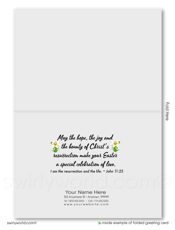 Beautiful religious Christian Springtime colorful flower lilies happy Easter Spring greeting cards.