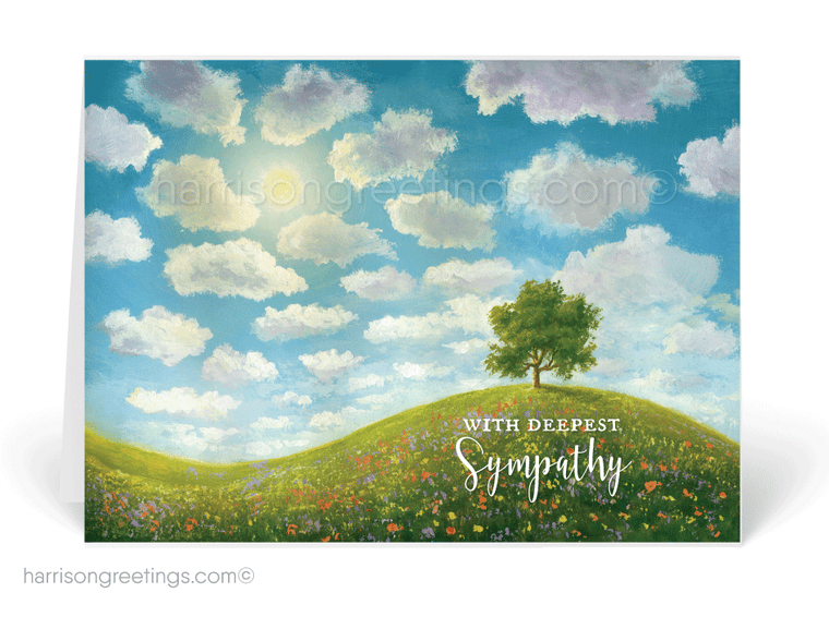 Watercolor With Sympathy Greeting Cards