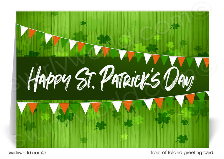 "Lucky Doing Business With You" Corporate Business Happy St. Patrick's Day Cards