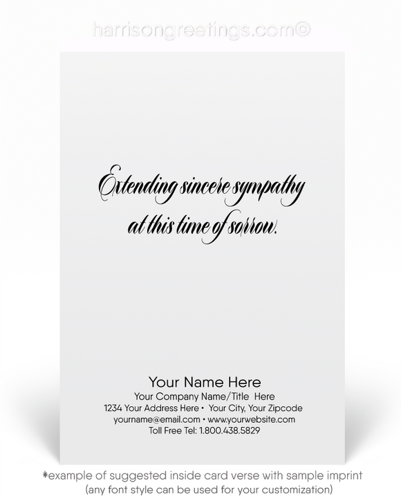 Wholesale With Sympathy Greeting Cards