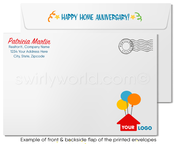 House Made of Gift Packages Happy Home Anniversary Cards Marketing for Realtors®