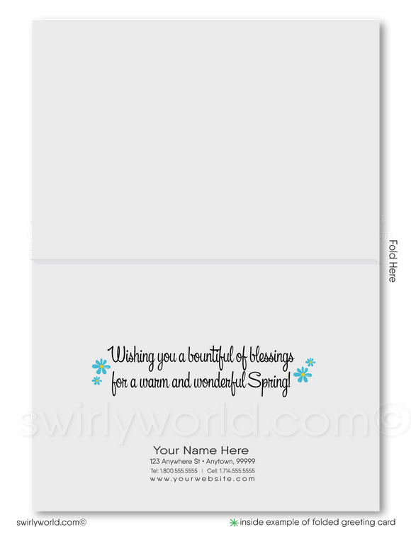 Business professional happy Springtime greeting card