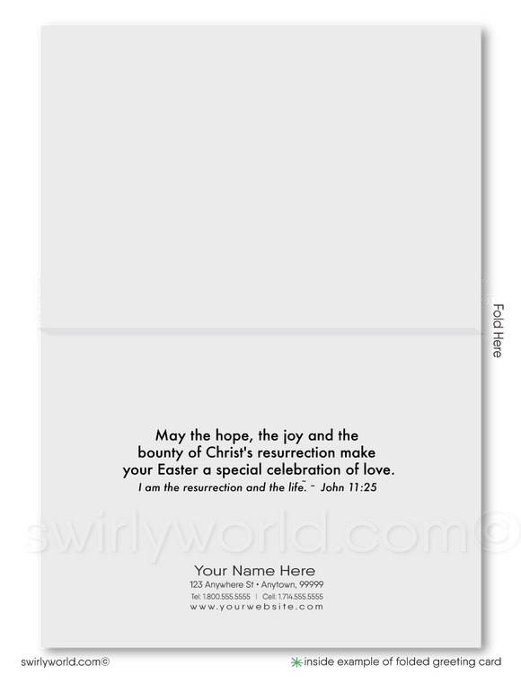 Religious Christian Happy Easter Service Greeting Cards