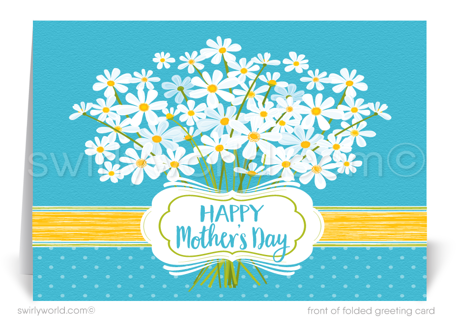 Beautiful business happy Mother's Day cards for customers.
