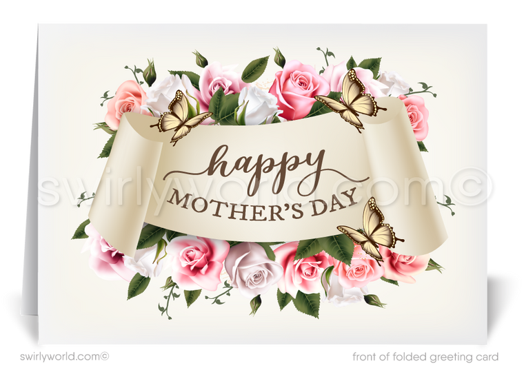 Beautiful business happy Mother's Day cards for clients