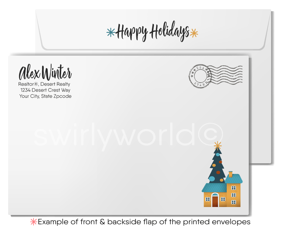 Client Happy Holidays Christmas Greeting Cards for Realtors® 
