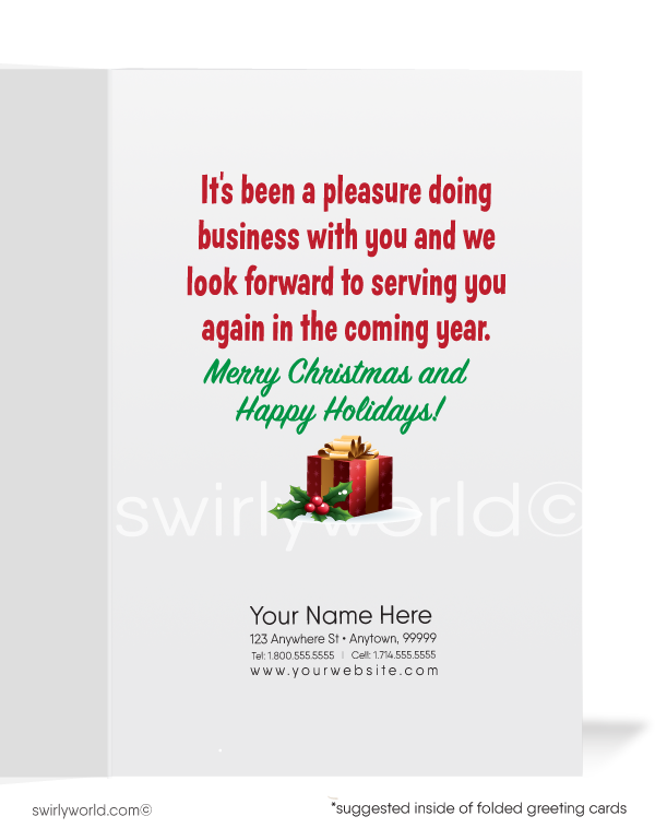 Santa Claus Merry Christmas Greeting Cards