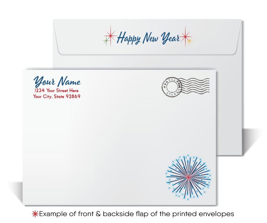 2022 Professional Business Happy New Year Greeting Cards