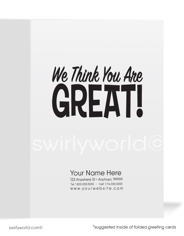 Humorous Businessman Thank You Cards for Business Professionals