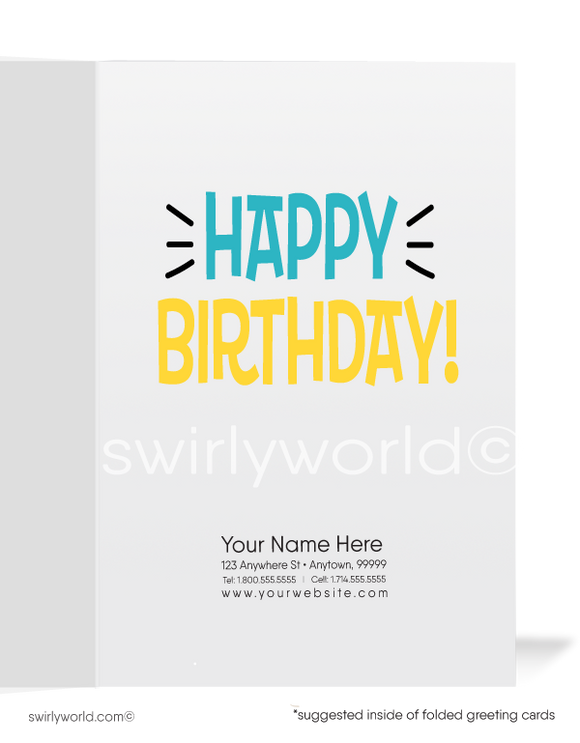 From the Office Funny Business Happy Birthday Cards for Customers
