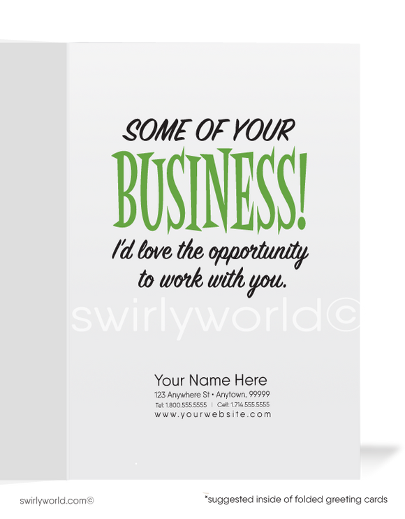 Golfer Women in Business Prospecting More Sales Greeting Cards
