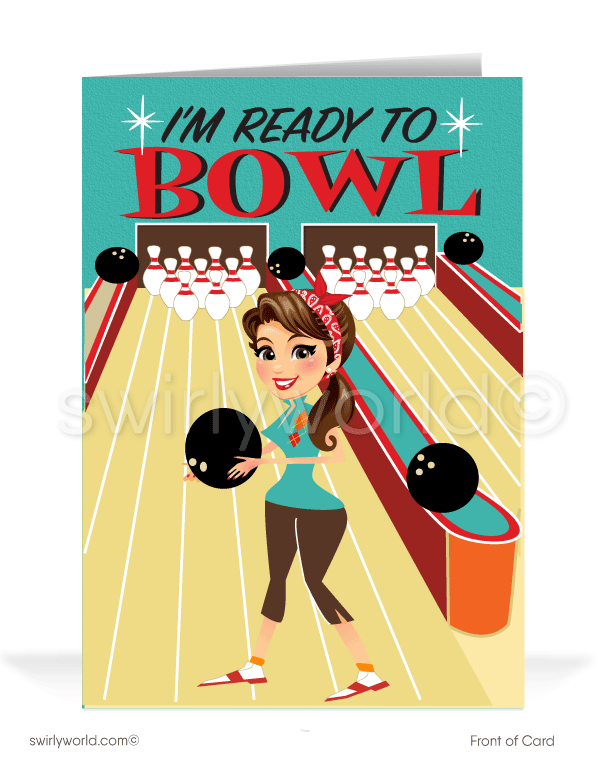 "Bowl You Over" With Thanks! Women in Business Thank You Greeting Card for Clients