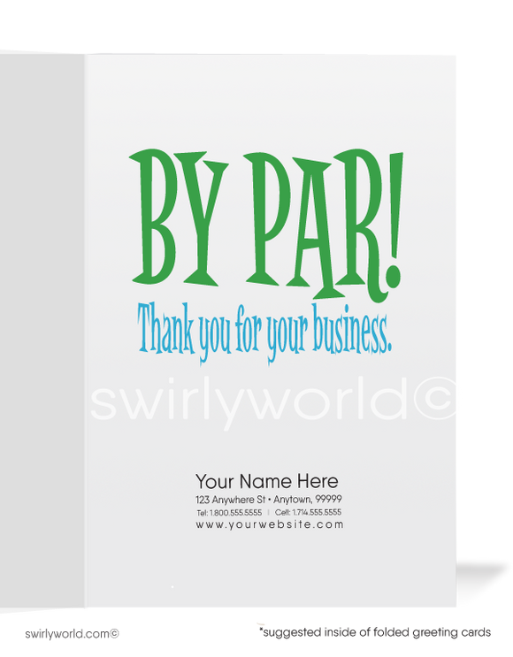 Golf Funny Humorous Thank You Cards for Women in Business