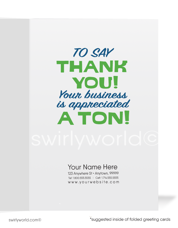 Humorous Elephant Customer Thank You For Your Business Cards