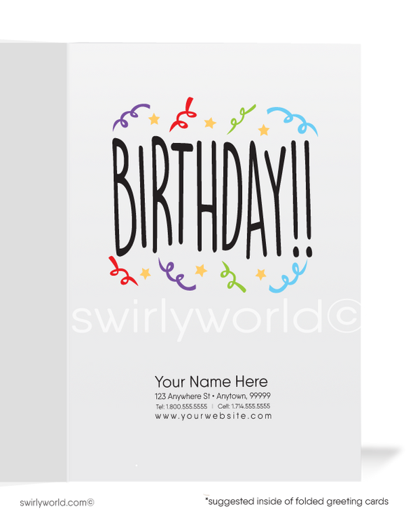 Otterly Wonderful Business Birthday Cards for Customers