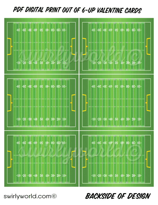 Check out this awesome "You're a Catch" football Super-Bowl sports theme digital printable Valentine Cards for kids classroom! 