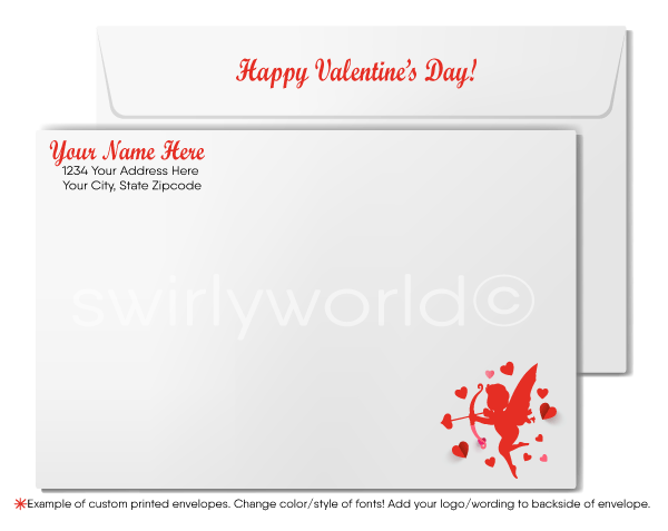 Professional "Heart of My Business" Happy Valentine's Day Cards for Clients
