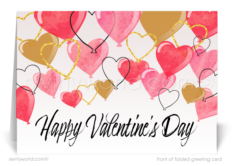Professional Business Valentine's Day Cards for Customers