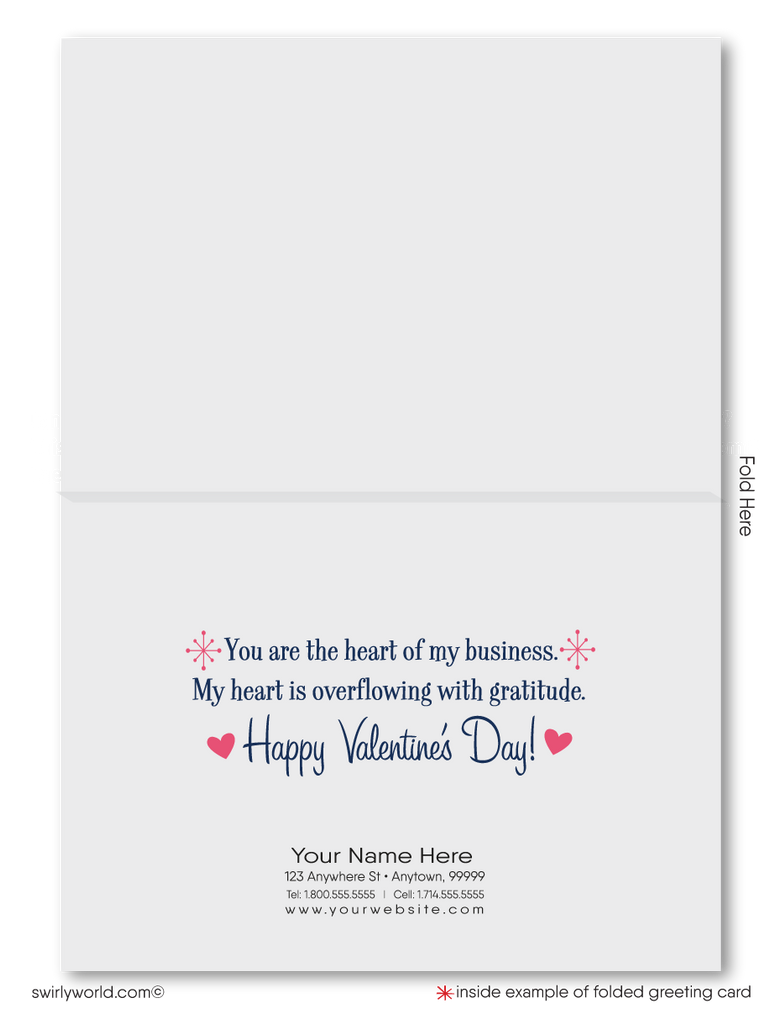 "Home is Where the Heart Is" Cute Pink House Happy Valentine's Day Cards for Realtors®