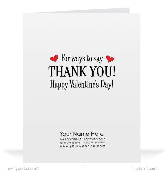 Charming 1940s-1950s Vintage-Inspired Valentine's Day Cards: Retro Boy Hunter with Hearts