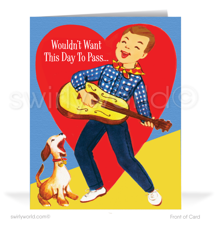 1950's Vintage Retro Happy Valentine's Day Cards