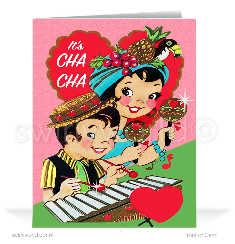Unique 1950s Retro Vintage Happy Valentine's Day Cards
