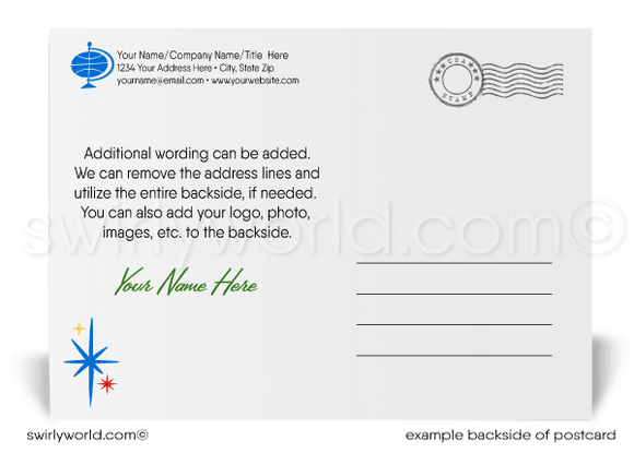 2024 Corporate Business Happy New Year Postcards for Clients