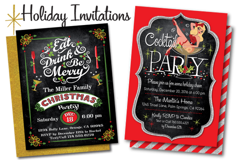 <b>HOLIDAY PARTY INVITES</b>