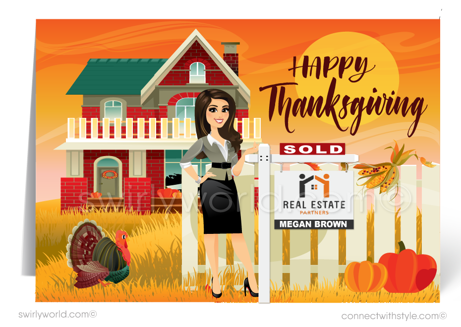 Realtor Thanksgiving Cards