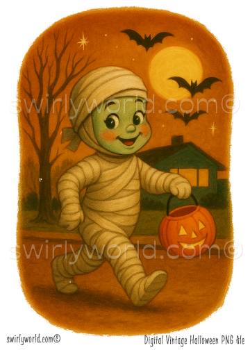 Rare Vintage 1950s-1960s Retro Mid-Century Classic Monster Halloween Image Set Digital Downloads Ephemera Scrapbook (Copy)