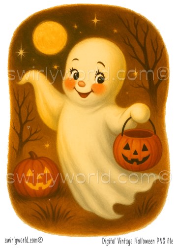 Rare Vintage 1950s-1960s Retro Mid-Century Classic Monster Halloween Image Set Digital Downloads Ephemera Scrapbook (Copy)