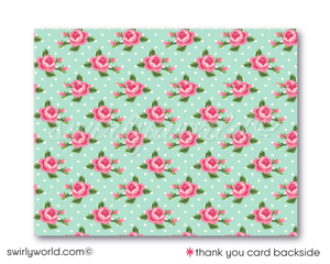 1950s Vintage Kitsch Retro Baby Girl 1st Birthday Invitation Digital Download Bundle