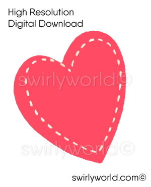 RARE 1950s-1960s Vintage Kitschy MCM Mid-Century Style Valentine's Day Image Collection