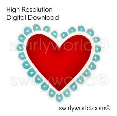 1950s-1960s mid-century vintage Red Heart Valentine's Day images for digital download. Cute and kitschy retro very RARE Valentine illustrations that have been digitally restored.