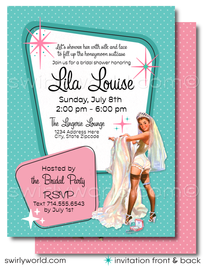 Vintage Style Bridal Brunch Invitations Brunch Bridal Shower