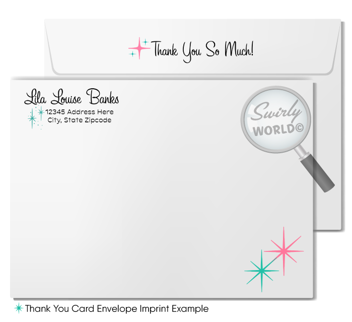 1950s Vintage Mid-Century Retro Rockabilly Lingerie Pinup Girl Bridal Shower Invitations