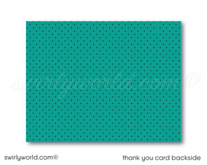 Rockabilly Pin-up Girl Retro Vintage 1950s Bowling Birthday Party Printed Invitations