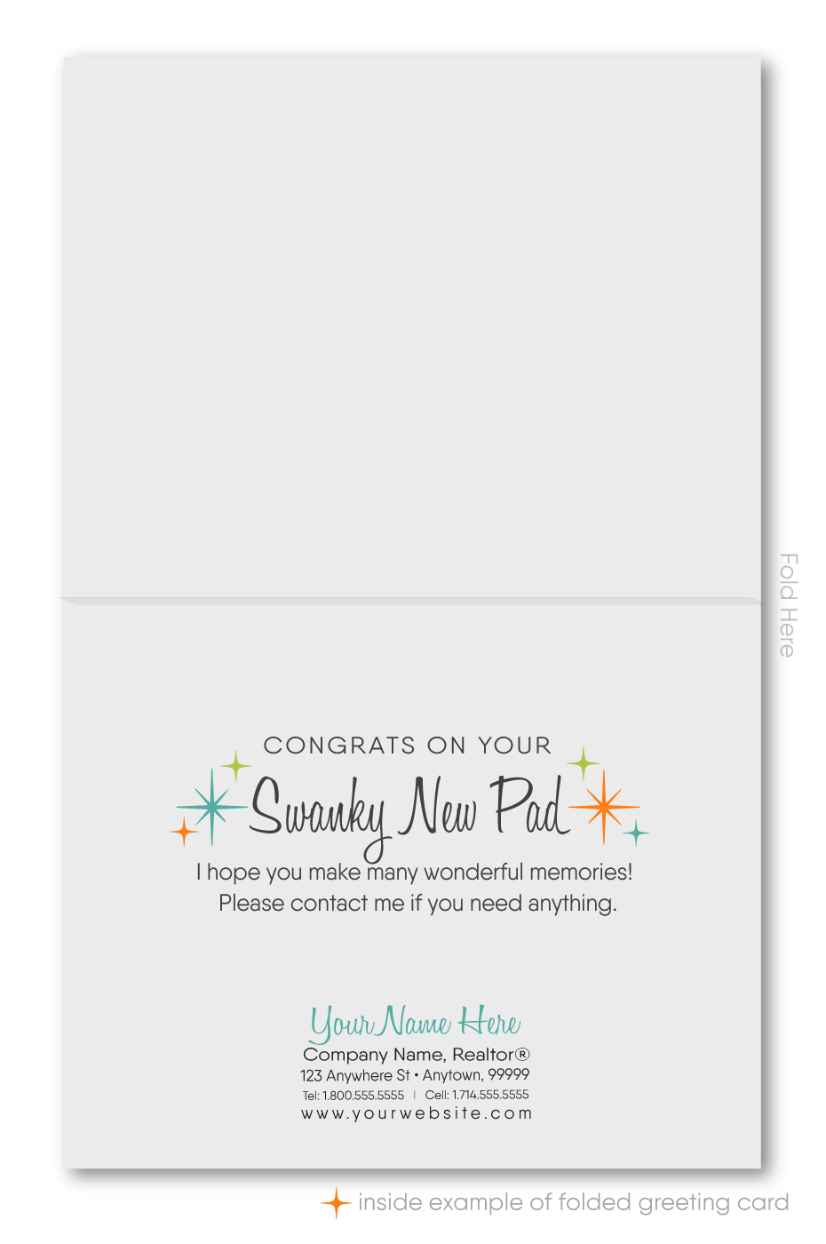 Palm Springs Mid-Century Modern Eichler Thank You Note Cards for Architects Designers.