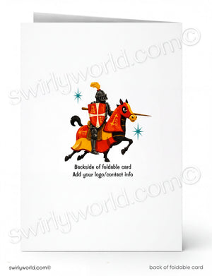 a knight on a horse, with a star above the knight and a star behind the horse.