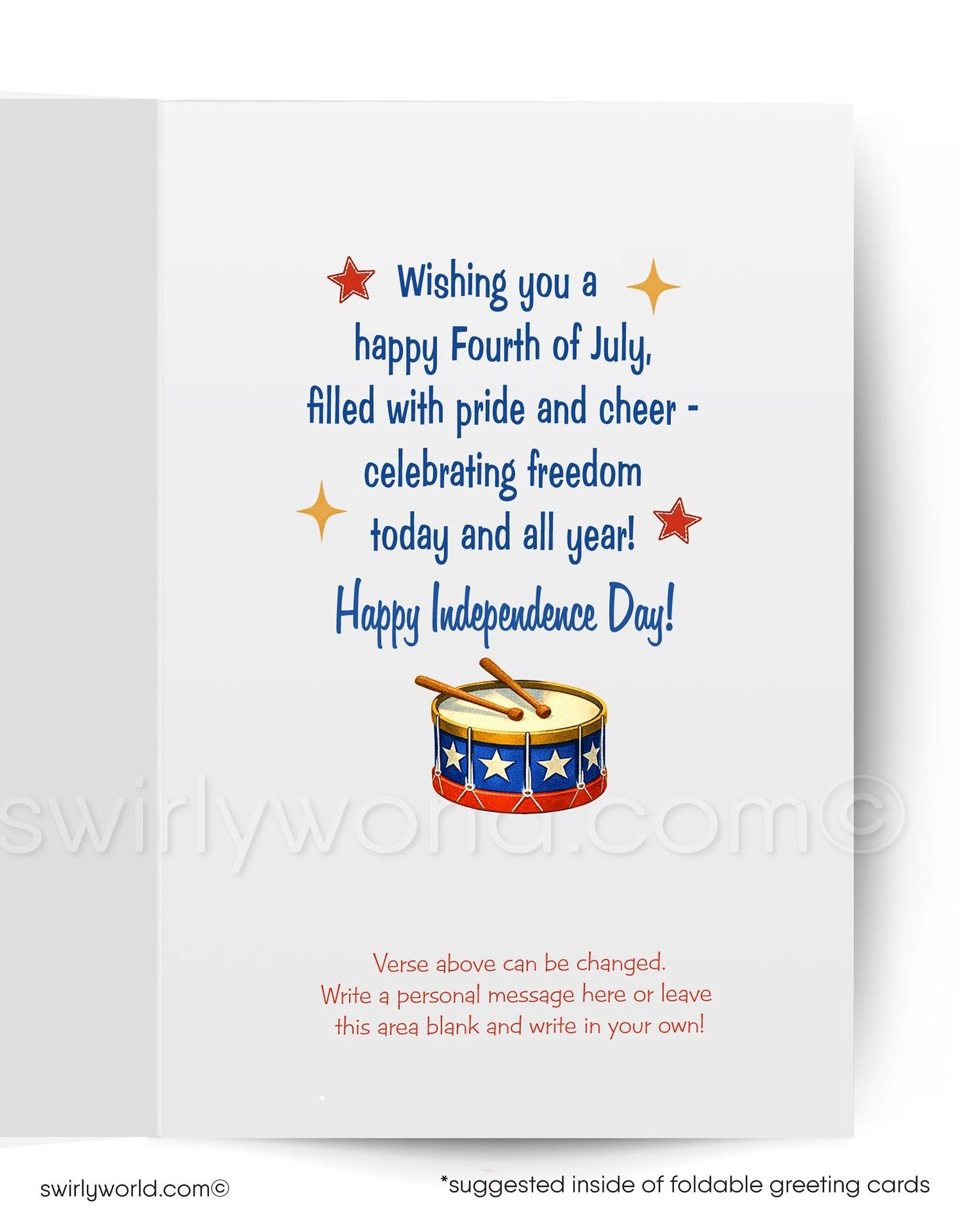 The image is a colorful illustration of a soldier holding a musket, surrounded by fireworks and the number 4, with the text "4th of July" prominently displayed.