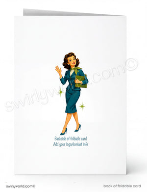 A woman in a blue suit is standing and waving, with a green book in her hand. The image is a collage of multiple images, and the text below the image provides information about the content of the image.