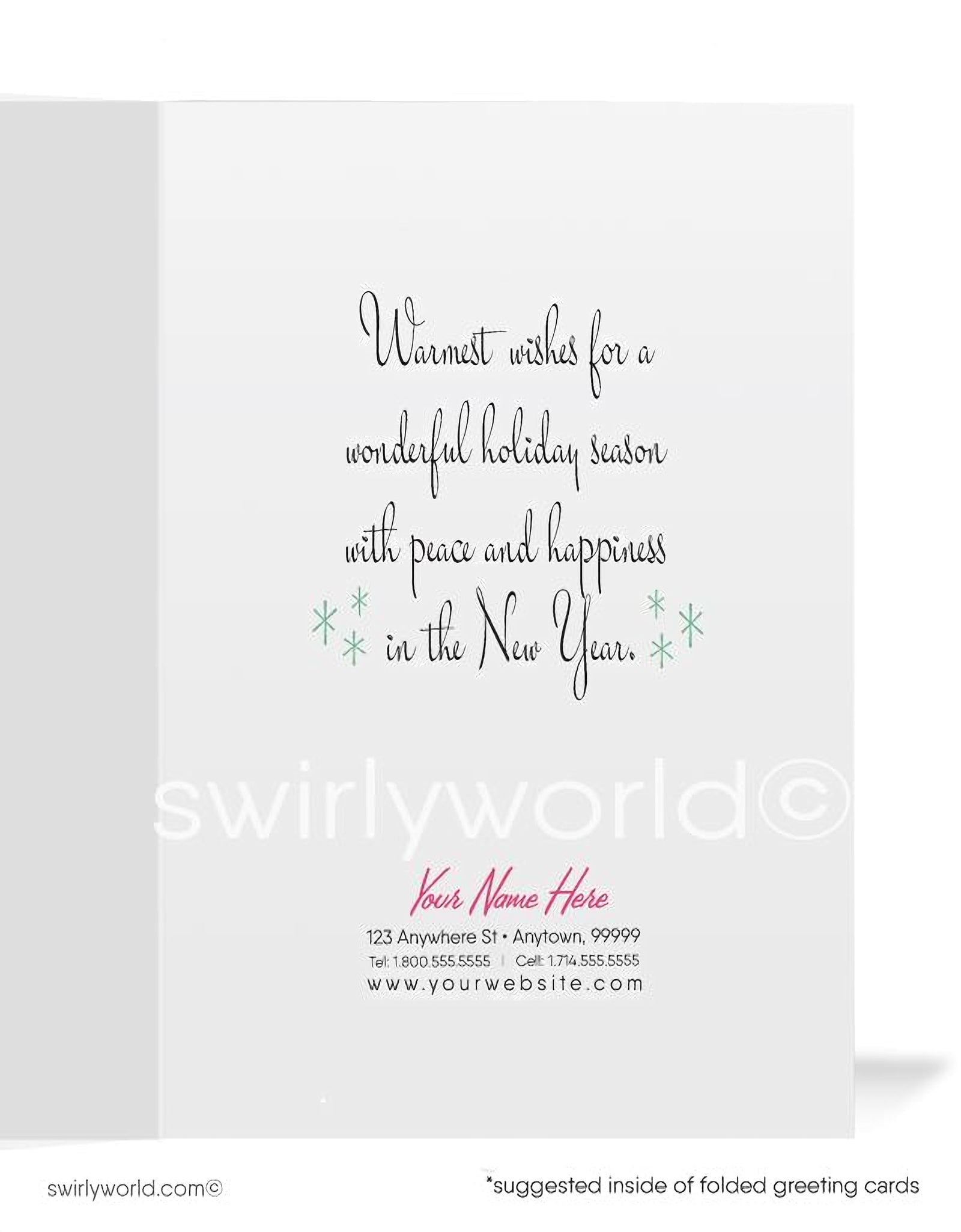 1940s-1950s vintage Victorian lady Merry Christmas greeting cards