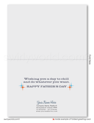 Retro Vintage "Do Not Disturb" Sign Cartoon Happy Father's Day Cards