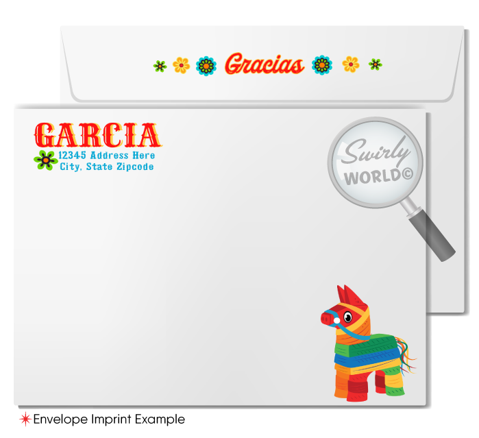 Celebrate with vibrant colors and festive melodies using our Fiesta-themed "Papel Picado" Mexican Style Invitation & Thank You Card set. Featuring Mariachi musicians and colorful flags, this digital download set is perfect for a lively Mexican fiesta. Easily personalize with Corjl for a festive touch!