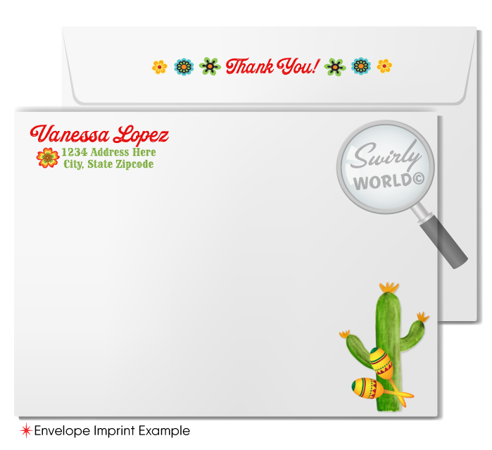 Celebrate with flair using our Mexican Fiesta "Papel Picado" Invitation & Thank You Card digital download. Featuring a lively Señorita dancer and Mariachi, this vibrant design captures Mexican tradition and festivity. Customize easily on Corjl to set the perfect tone for your fiesta with colorful papel picado flags and joyful imagery.