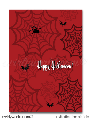 "Hallowine" Boos and Booze Cocktail Adult Costume Halloween Party Invitations & Envelopes