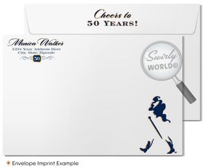 Johnnie Walker Blue Label Whiskey Alcohol 40th Birthday Party Invitation Digital Download