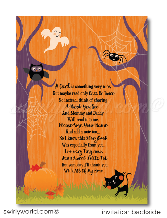 Little Pumpkin Gender Neutral Fall Autumn Harvest Halloween Baby Shower Invites